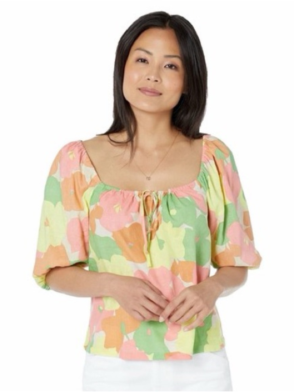 Sanctuary Floral Peasant Top